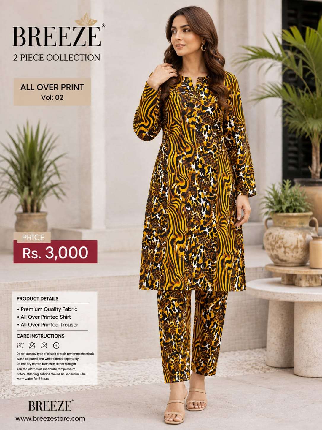 Breeze 2 Piece Lawn Suit – Azmeer