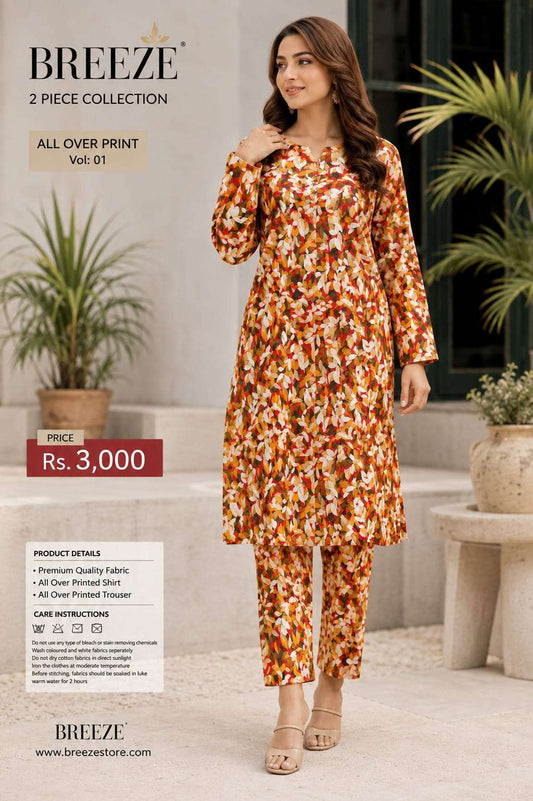 Breeze 2 Piece Lawn Suit – Azmeer